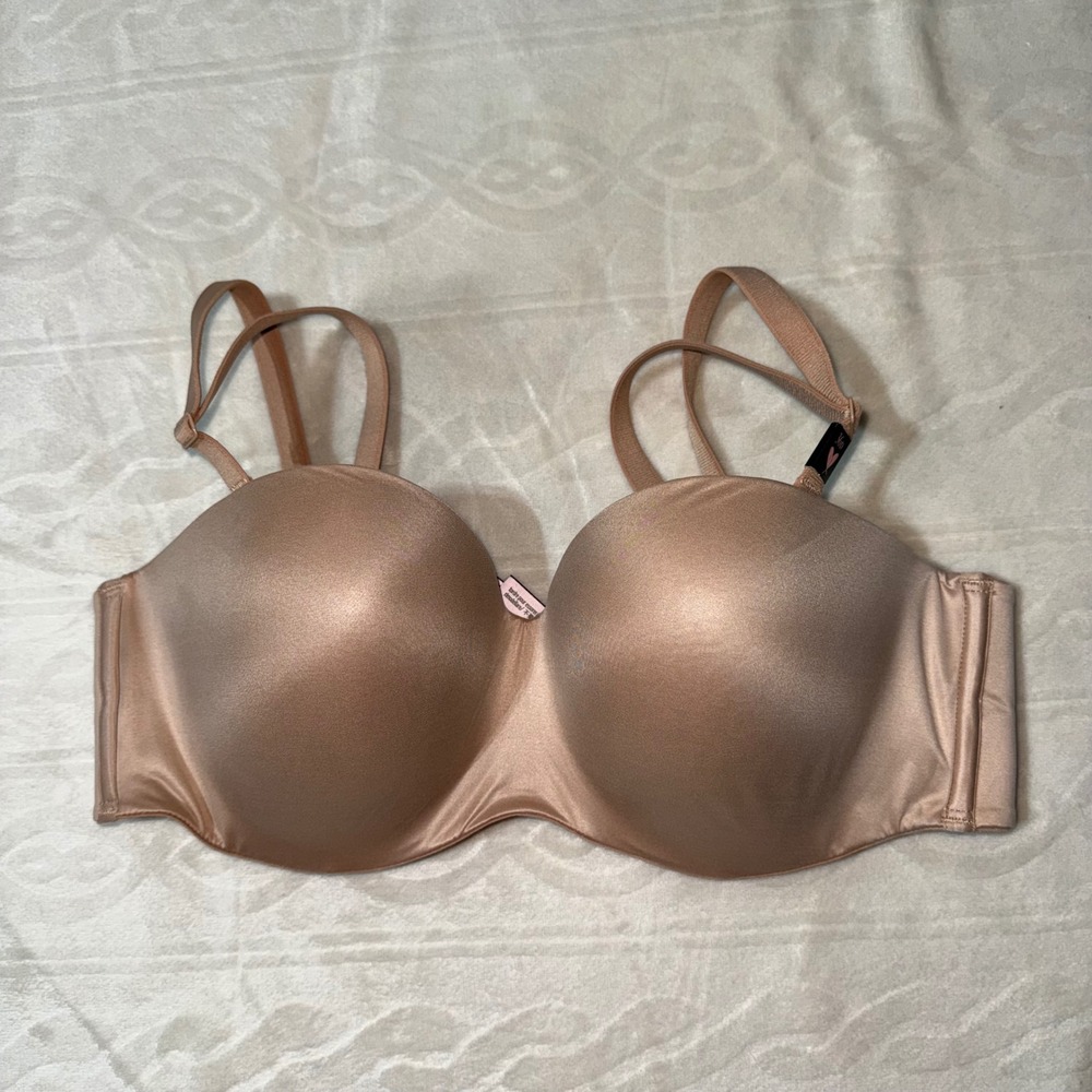 Victoria's Secret 36D lined strapless bra NWT